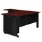 Fusion Fusion L-Desks with Storage, 72 D X 29 H, 72 W X Wood, Metal MLD723042MH - alternate 3